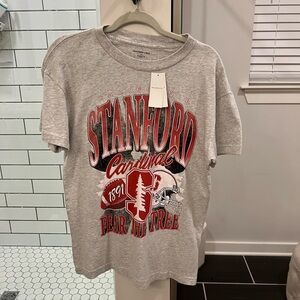 Abercrombie & Fitch Gray Stanford Graphic Tee